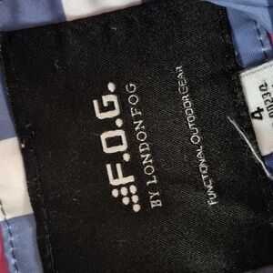 Sold Blue and White Checkered Coat with Pink Lining